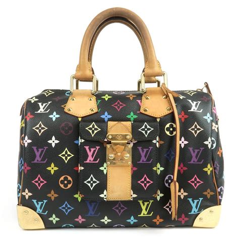 louis vuitton colorful logo purse|louis vuitton blue shoulder bag.